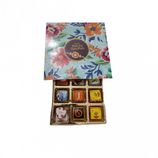 9 Cavity Rakhi Chocolate Box online delivery in Noida, Delhi, NCR, Gurgaon