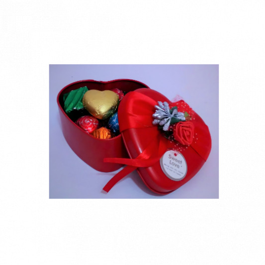 Large Heart Shaped Chocolates Gift Box of 12 online delivery in Noida, Delhi, NCR, Gurgaon