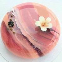 Mirror Glazed Cake with Galaxy effect online delivery in Noida, Delhi, NCR,
                    Gurgaon