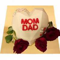 White Anniversary Pinata Cake online delivery in Noida, Delhi, NCR,
                    Gurgaon