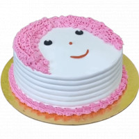 Cute Doll Face Cake online delivery in Noida, Delhi, NCR,
                    Gurgaon