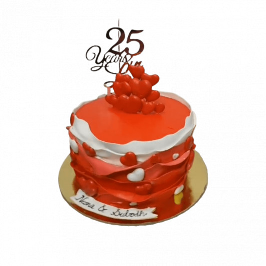 25th Anniversary Cake  online delivery in Noida, Delhi, NCR, Gurgaon