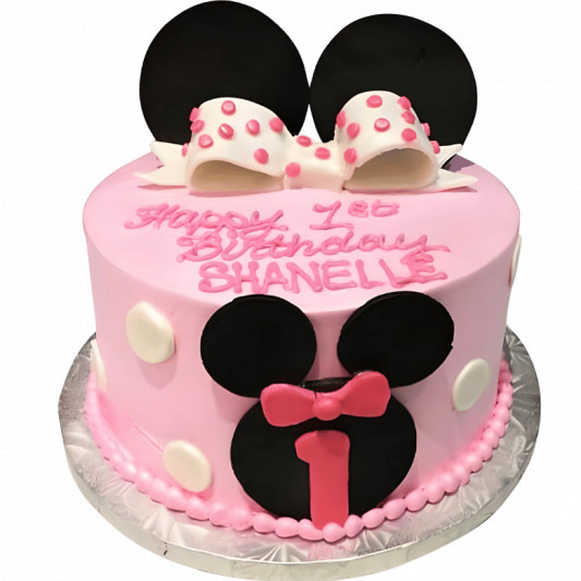Minnie Bow Cake online delivery in Noida, Delhi, NCR, Gurgaon