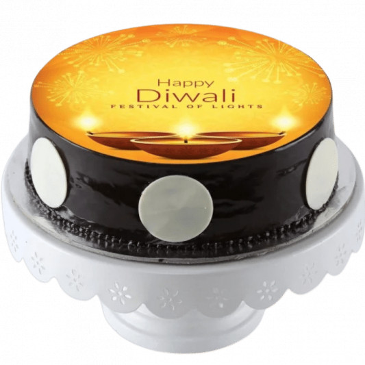 Diwali Diya Photo Cake online delivery in Noida, Delhi, NCR, Gurgaon