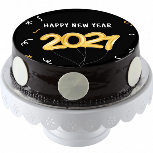 Happy New Year Photo Cake online delivery in Noida, Delhi, NCR, Gurgaon