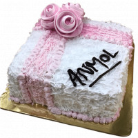 Pink and White Birthday Cake for Him online delivery in Noida, Delhi, NCR,
                    Gurgaon