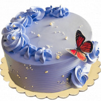 Sky Blue Cake with Golden Pearl Decoration online delivery in Noida, Delhi, NCR,
                    Gurgaon