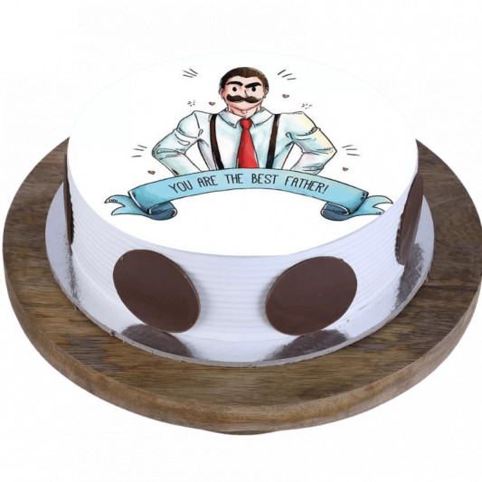 You Are The Best Father Photo Cake online delivery in Noida, Delhi, NCR, Gurgaon