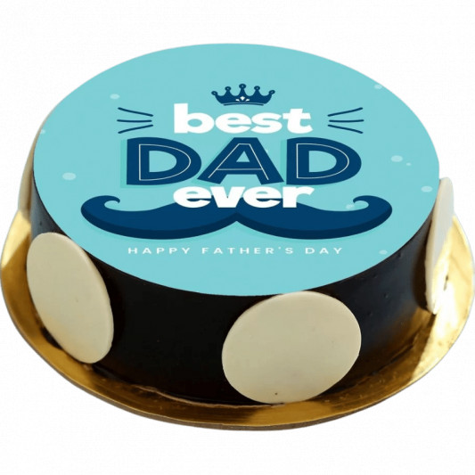Best Father Ever Photo Cake online delivery in Noida, Delhi, NCR, Gurgaon