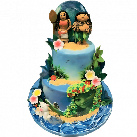 Moana Tiered Cake online delivery in Noida, Delhi, NCR, Gurgaon