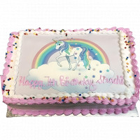 Rainbow Unicorn Photo Cake online delivery in Noida, Delhi, NCR,
                    Gurgaon