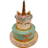 Unicorn Mermaid Tiered Cake online delivery in Noida, Delhi, NCR,
                    Gurgaon