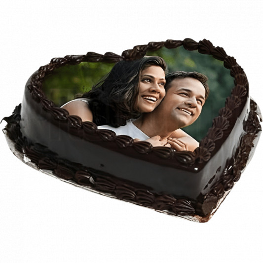 Heart Photo Cake online delivery in Noida, Delhi, NCR, Gurgaon