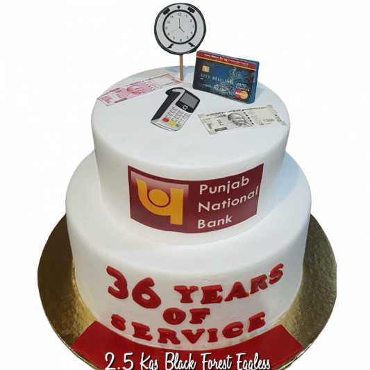 Punjab National Bank Theme Cake online delivery in Noida, Delhi, NCR, Gurgaon