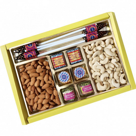 Gift Pack of Cracker Chocolates with Dry Fruits online delivery in Noida, Delhi, NCR, Gurgaon