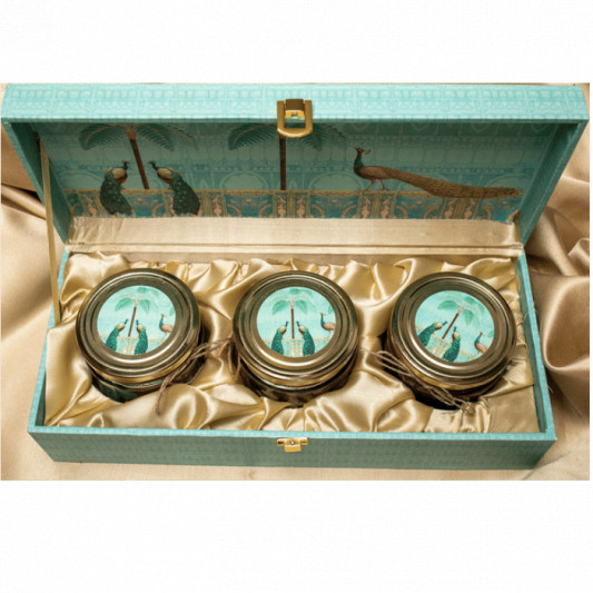 Gorgeous Wooden Box with Roasted Almond and Cake Jar online delivery in Noida, Delhi, NCR, Gurgaon