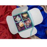 Sturdy Gift Box in Soft Pastels - Dessert Gift Pack online delivery in Noida, Delhi, NCR,
                    Gurgaon