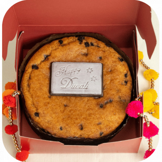 Tea Cake in Lovely Festive Red and Gold Box online delivery in Noida, Delhi, NCR, Gurgaon