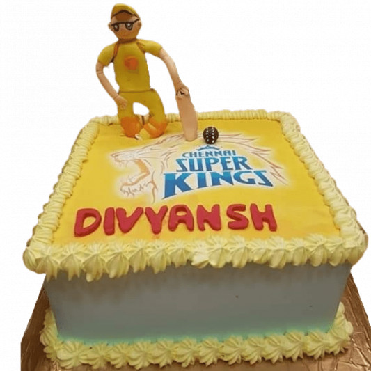 IPL Team Super Kings Cake online delivery in Noida, Delhi, NCR, Gurgaon