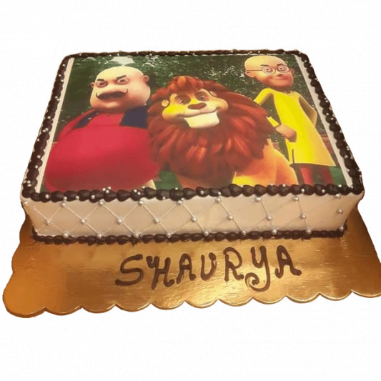 Motu Patlu Image Cake online delivery in Noida, Delhi, NCR, Gurgaon