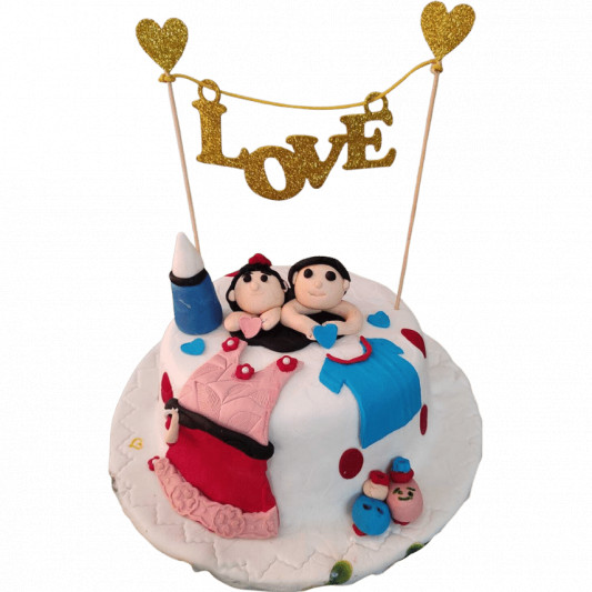 Love Couple Cake online delivery in Noida, Delhi, NCR, Gurgaon