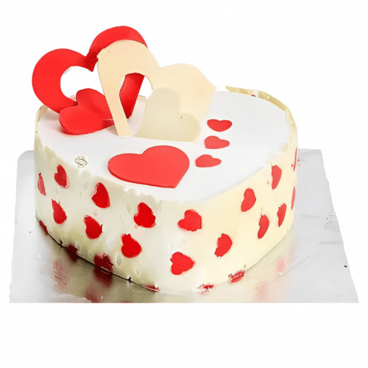 Heart Shaped Pineapple Cake online delivery in Noida, Delhi, NCR, Gurgaon