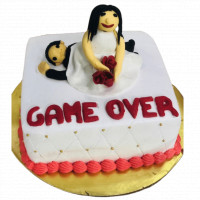 GAME OVER Bachelorette Party Cake online delivery in Noida, Delhi, NCR,
                    Gurgaon