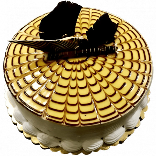 BuySend Heavenly Butterscotch Cream Cake Half Kg Online FNP