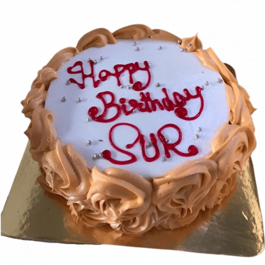 Simple Happy Birthday Cake online delivery in Noida, Delhi, NCR, Gurgaon