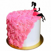 Pink Silhouette Cake online delivery in Noida, Delhi, NCR,
                    Gurgaon