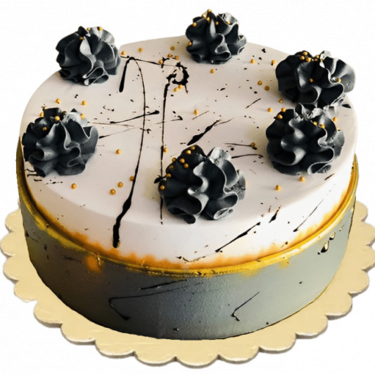 Black and White Cake online delivery in Noida, Delhi, NCR, Gurgaon