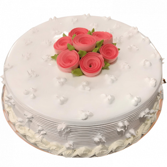 Vanilla Rose Cake online delivery in Noida, Delhi, NCR, Gurgaon