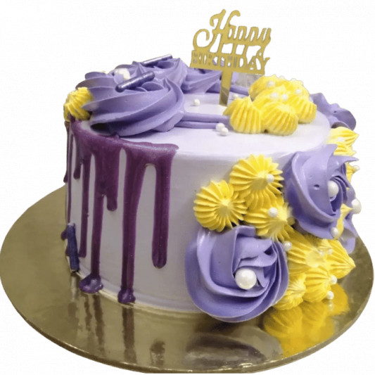 Purple Birthday Cake  online delivery in Noida, Delhi, NCR, Gurgaon