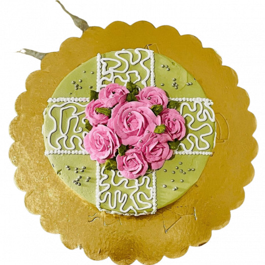 Pink Rose Cake online delivery in Noida, Delhi, NCR, Gurgaon