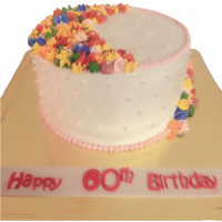 Elegant 60th Birthday cake  online delivery in Noida, Delhi, NCR,
                    Gurgaon