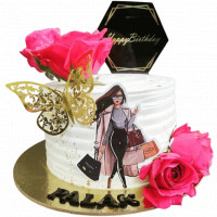 Birthday Cake for Beautiful Lady online delivery in Noida, Delhi, NCR,
                    Gurgaon