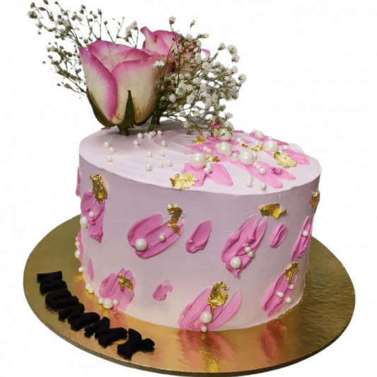 Beautiful Pink Cake for Mummy online delivery in Noida, Delhi, NCR, Gurgaon