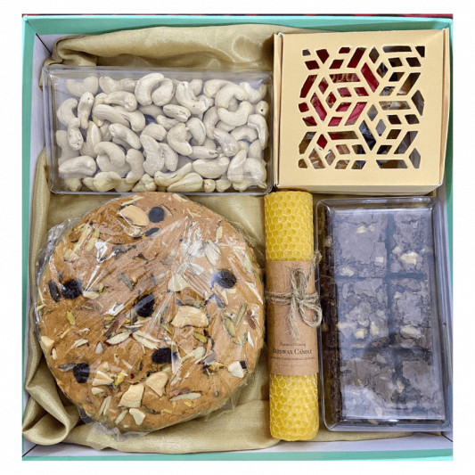 Gift Pack of  Brownies and Card Theme Cookies  online delivery in Noida, Delhi, NCR, Gurgaon