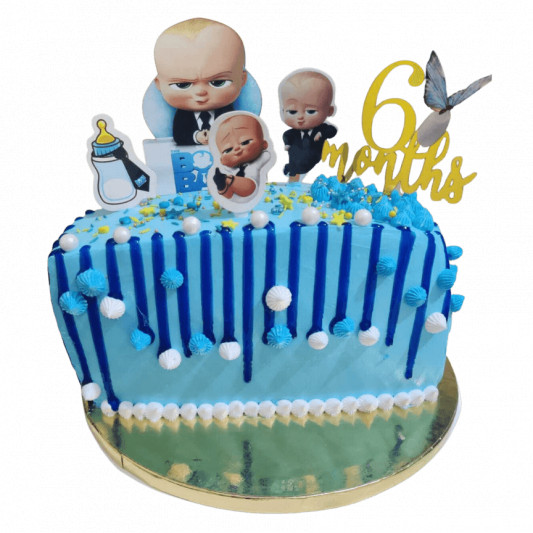 Baby Boss Half Month Cake online delivery in Noida, Delhi, NCR, Gurgaon