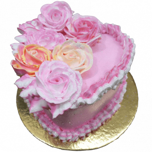 Strawberry Heart Cake online delivery in Noida, Delhi, NCR, Gurgaon