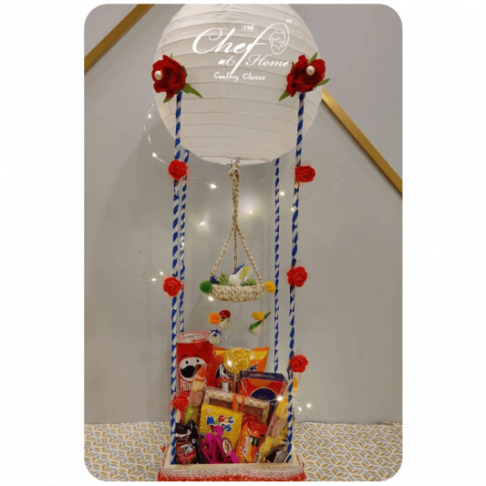 Gift Pack of Goodies with Colorful Paper Lanterns - R18 online delivery in Noida, Delhi, NCR, Gurgaon