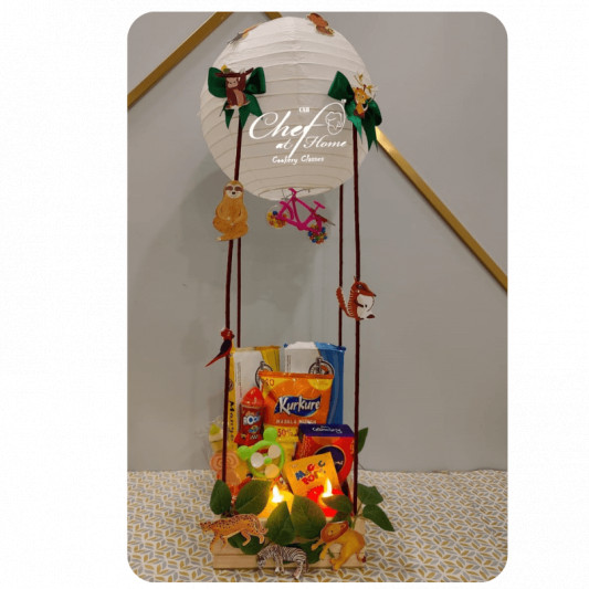 Gift Pack of Goodies with Colorful Paper Lanterns - R19 online delivery in Noida, Delhi, NCR, Gurgaon