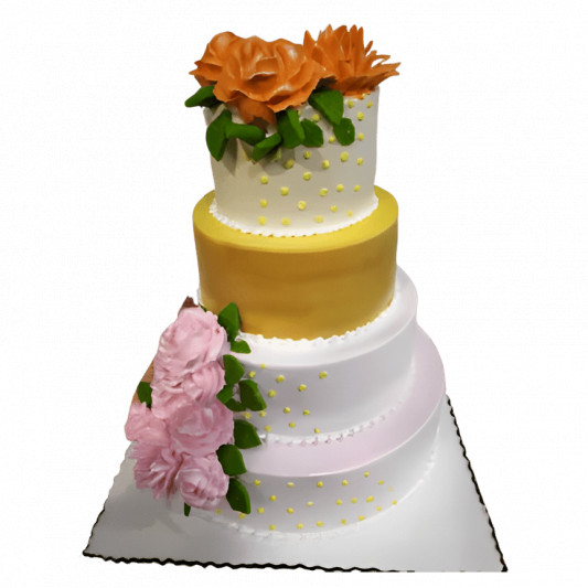 4 Layer Wedding Cake online delivery in Noida, Delhi, NCR, Gurgaon