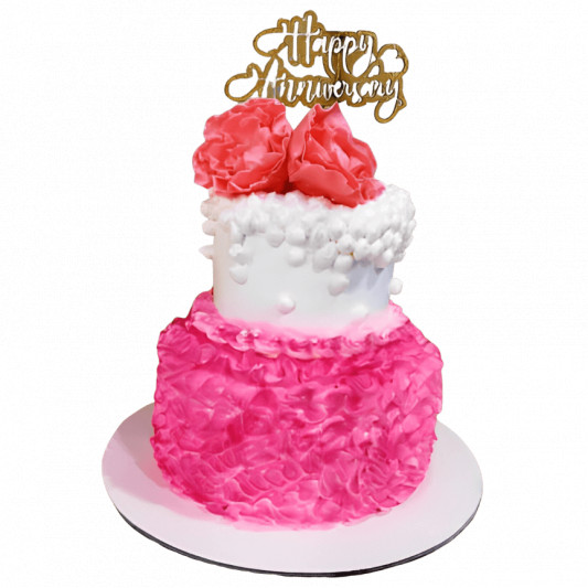 2 Tier Cake for Anniversary online delivery in Noida, Delhi, NCR, Gurgaon