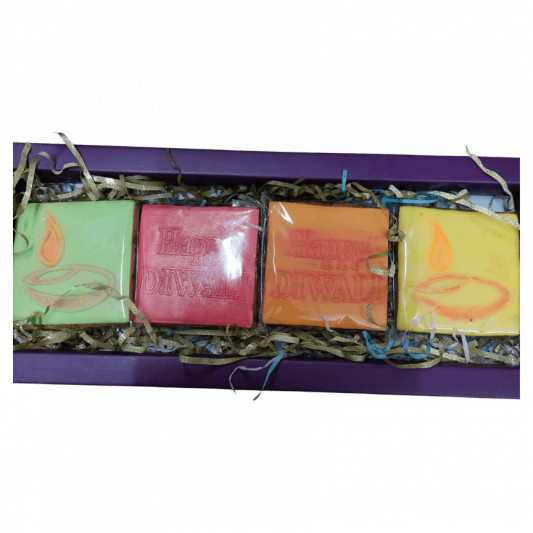 Beautiful Diwali Hamper Pack of 4 Psc Cookies online delivery in Noida, Delhi, NCR, Gurgaon