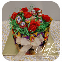 Gift Pack of Bunch of rose with Chocolates - R17 online delivery in Noida, Delhi, NCR,
                    Gurgaon