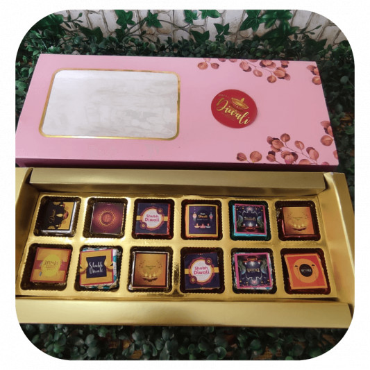 Diwali Sticker Chocolate Pack of 12 online delivery in Noida, Delhi, NCR, Gurgaon