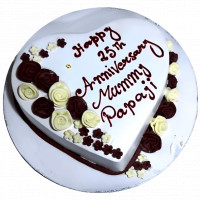 Heart Shape Anniversary Cake online delivery in Noida, Delhi, NCR,
                    Gurgaon