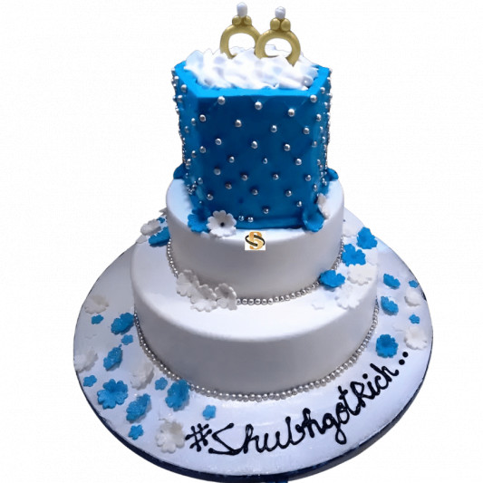 Amazing 3-tier Ring Cake online delivery in Noida, Delhi, NCR, Gurgaon