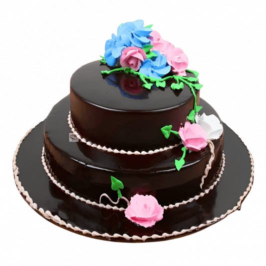 2 Tier Chocolate Cake online delivery in Noida, Delhi, NCR, Gurgaon